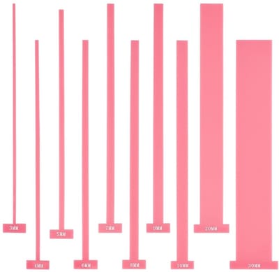 Dailygoods- Boekbindende Spacer Set - 10 Stuks - Roze T-vorm - Acryl Gereedschap - Dubbele Kaft Structuur - Creatieve Ambachtelijke Ervaring - Boekbindgereedschap