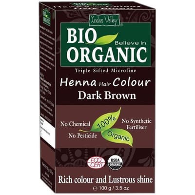 Henna voor haar: donker bruin (100 gr), Biologische haarkleur donkerbruin, Indusvallei 13.828125 black