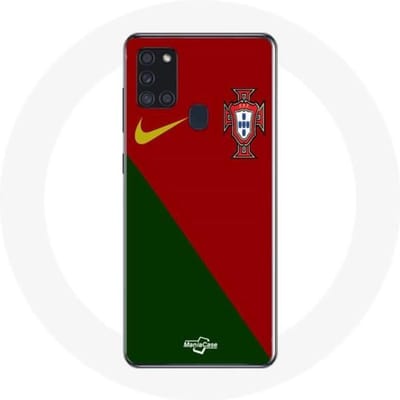 Coque - maniacase - Samsung Galaxy A21S - Noir - Souple - Maillot Nike noir