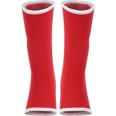 Sport Enkelbrace Nylon Enkelbeschermer Ondersteuning Ademende Beschermende Mouw Wrap RoodS red