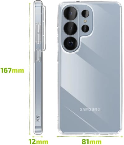 Bigben Connected, Hoesje geschikt voor Samsung Galaxy S26 Ultra - Flexibel TPU Anti-Shock & Anti-Vergeling, Transparant