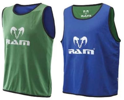 Training hesjes - Dubbelzijdig - Overgooiers - 10 Stuks - L - Groen & Blauw