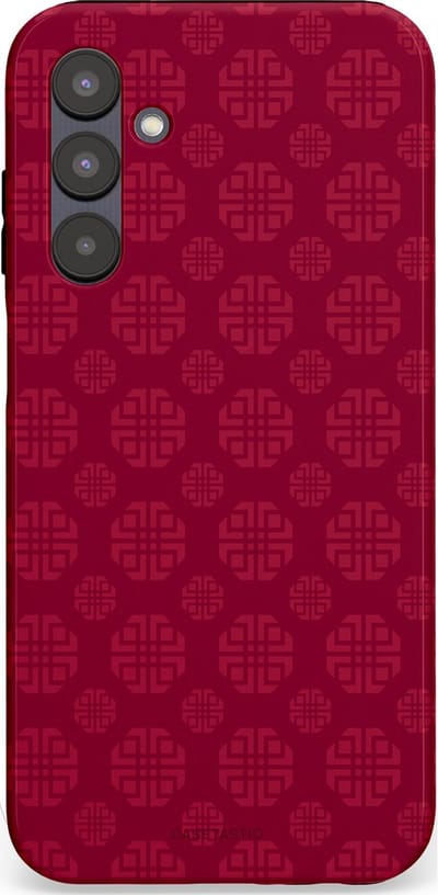 Casetastic Hoesje Geschikt voor Samsung A25 - Stijlvolle Beschermende Duo-layer Case - Oosters Rood