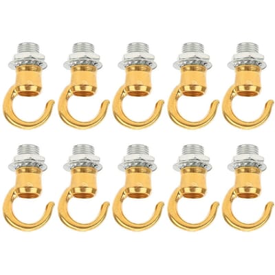 10PCS Alliage de Zinc Ouverture Lanterne Lustre Anneau d'Accrochage Crochet Lumière Décoration DIY beige