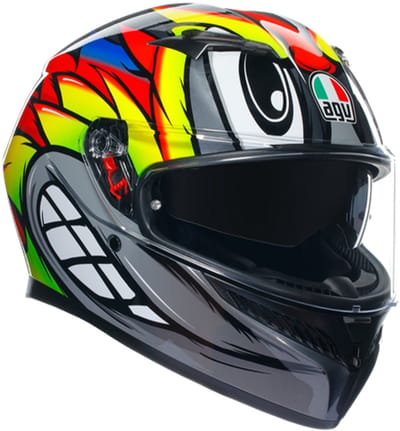 Agv K3 E2206 Mplk Birdy 2.0 Grijs Geel Rood 012 Integraalhelm - Helm