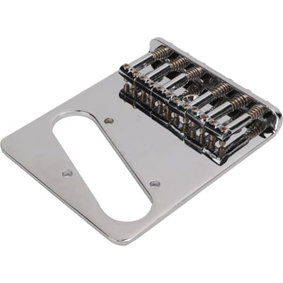 L-vormige Gitaarbrug Vervanging 6 Zadels Bevestiging Snaartrekplaat voor TL Elektrische Gitaar gray