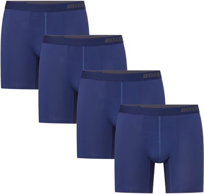 BOXR Pro Boxershort Heren 4 Pack - Bamboe Ondergoed Heren - 3D Comfort Pouch & Anti-Opkruip - Bamboo Boxershort Heren - Heren Ondergoed - Onderbroeken Heren - Maat S