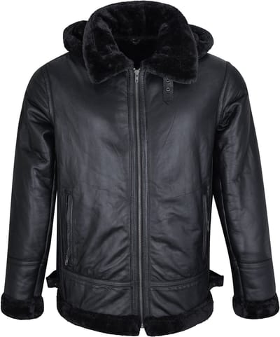 Urban 5884® - Jas - Lammy - Lams Leer - Zwart - Maat S