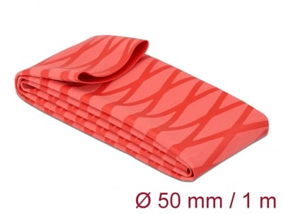 19609 - Heat shrink tube - Red - Polyolefin - 100 cm - 5 cm - 1 pc(s)