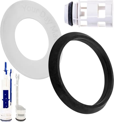 Bassin- en sifonklokken afdichtingsset, 2-pack, vervanging voor art.nr. 244.244.00.1, 826.614, 241.868.00.1, 883.360, compatibel met GEBERIT type 212 spoelventiel, platte afdichting bassin afdichtring