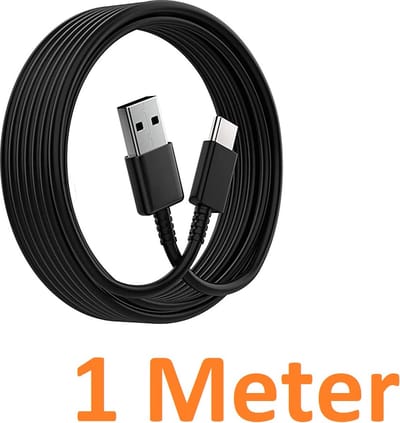 1 Meter Geschikt voor: USB C Usb kabel naar USB 2.0 A Male kabel Geschikt voor: Oppo / OnePlus / Motorola / Samsung / Huawei / Sony / Nintendo Switch / Playstation 5 Game Controller PS5 - Zwart