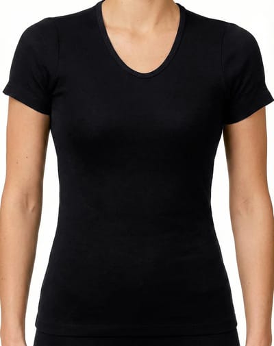 Beeren dames thermo shirt Korte mouw zwart maat S