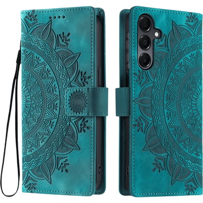Comfycase Samsung Galaxy S25 FE Mandala Bookcase Groen