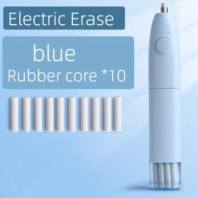 Bovista Elektrische Gum - Doezelaar - Electrische - Electric Eraser - Blauw