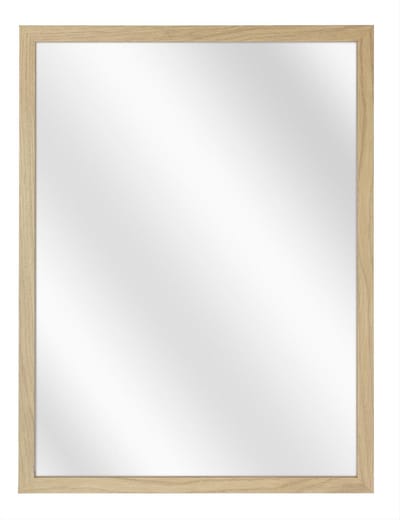 Spiegel met Vlakke Houten Lijst - Natuur Eik - 50 x 60 cm