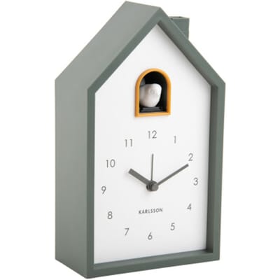 Karlsson - Wekker Modern Cuckoo - Jungle groen