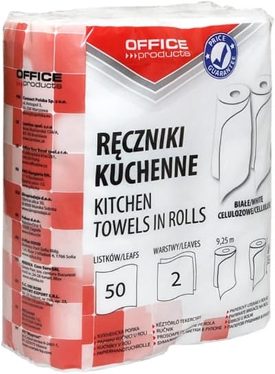 Papieren Keukenrol - Cellulose Rollen - Hygiënisch Reinigen - 2-laags Sterk Papier - 50 Vellen - Wit