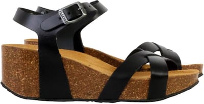 So Final leren sandalen met sleehak