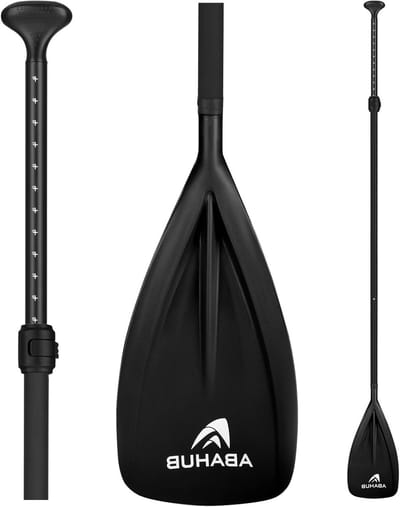 3-delige Verstelbare SUP Paddle van Aluminium met PU Coating - Telescopische Peddel voor Paddleboard, Nylon Platen in Diverse Kleuren zoals Zwart, Blauw en Groen