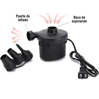 Pompe Électrique Gonflable Non Toxique 220V Compresseur de Gonflage Rapide avec 3 Buse pour Voiture Camping Bouée de Sauvetage Coussin de Bateau Usage Domestique gray