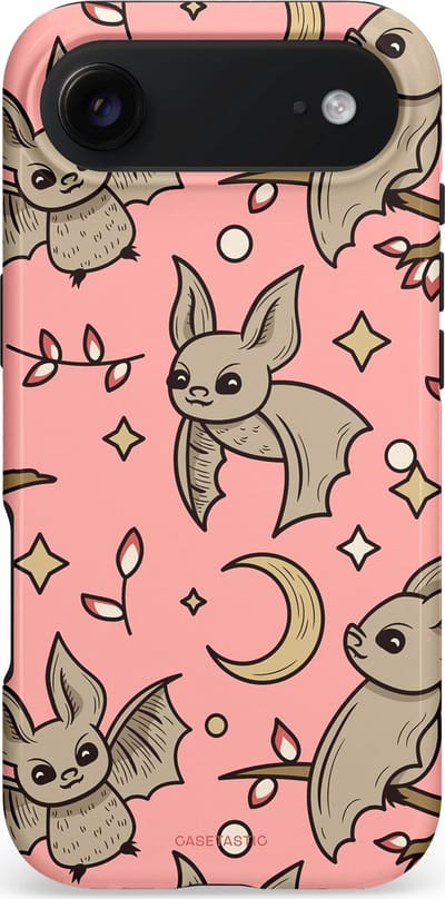 Casetastic hoesje geschikt voor Apple iPhone Air - MagSafe - Dubbellaagse bescherming - Nachtelijke vlucht - Fashion Case - Perzik Taupe Lichtroze