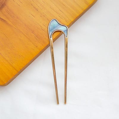 Japanse minimalistische haarspeld legering metalen schelp haarstokjes voor vrouwen hoofddeksels meisjes haar tools knot maker haaraccessoires