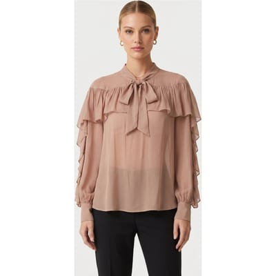 & Other Stories Nadia Blouse Beige Maat: XS | Blouses Outlet | Dames | Beige