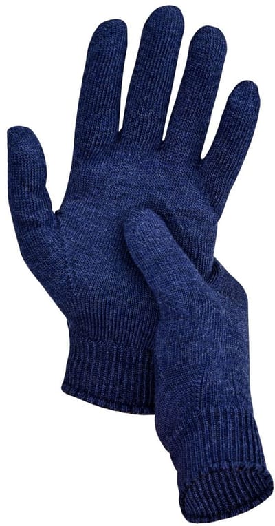 Norfolk - 70% Merino wol Handschoenen - Marineblauw - Small/Medium - Bibury