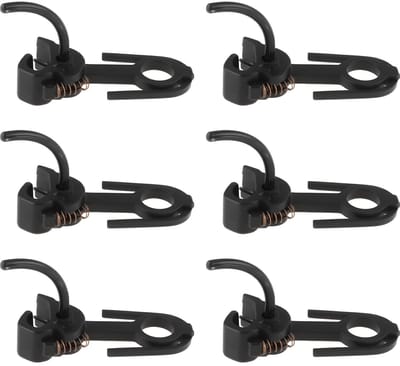 Dailygoods- Koppelingen 6x Set - Modeltreinen HO 1:87 - Nauwkeurig Ontwerp - Duurzaam PP Kunststof/Metaal - Totale Lengte 1,73 cm - Verbeterde Authenticiteit - Modeltreinaccessoires