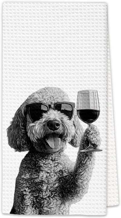 Decoratieve Keukenhanddoeken voor Hondenliefhebbers - Grappige Golden Doodle Themed Handdoeken voor Thuis en Bar, 40 x 60 cm