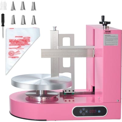 Taart Decoratiemachine Taart Glazuur Smeren voor 6  tot 14  Taart Roze