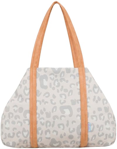 Fritzi aus Preußen shopper schoudertas Simply Shopper Canvas Leo Sand beige