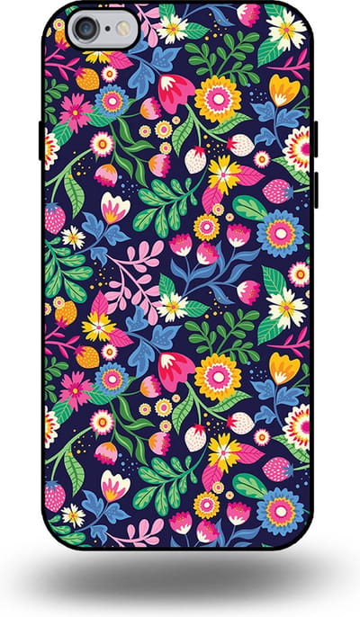 Smartphonica Telefoonhoesje geschikt voor iPhone 6/6s Plus met bloemen opdruk - TPU backcover case flower design geschikt voor iPhone 6/6s Plus