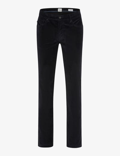 straight fit corduroy broek van katoenmix model 'Mythos Flex Cord'