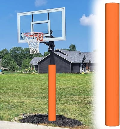 Basketbalpaal Bescherming - Paal Kussen Foam - Veilig Sporten - Volledig Omhullend Ontwerp - 183 cm Hoog - Zwart