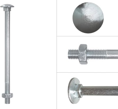 Wovar Slotbouten Verzinkt M10 x 160 mm | 50 stuks