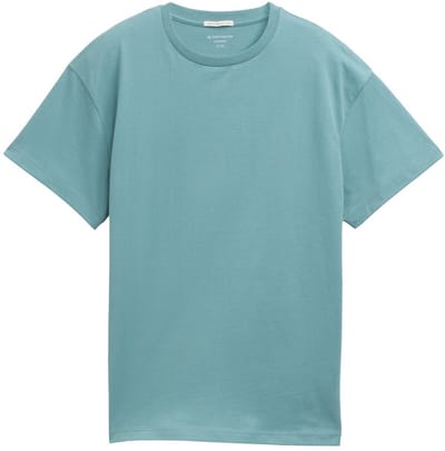 Tom Tailor - Oversized T-shirt met rugprint - Maat 128 - Smoked Green