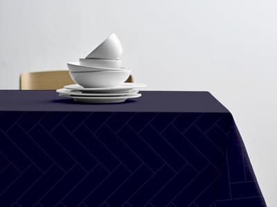 Södahl Tiles Damask Tafelkleed 140 x 270 cm Indigo
