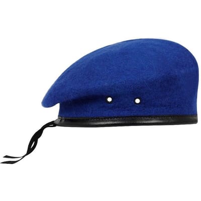 Unisex Effen Kleur Baret Mannen Vrouwen Schildershoeden Herfst Winter Warme Baretten Platte Petten blauw