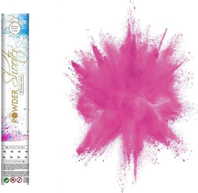 Gender Reveal Powder Shooter 30 cm - Roze poeder - Party Popper Geboorte Meisje