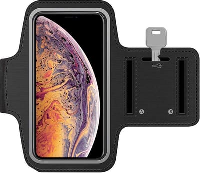 Arara Armband Geschikt voor iPhone Xs Max sportarmband - hardloopband - Sportband hoesje - zwart