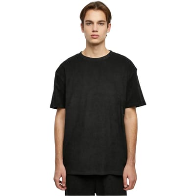 Urban Classics - Oversized Towel Heren T-shirt - S - Zwart