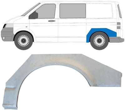 Reparatiepaneel achterspatbord voor Volkswagen Transporter T5 2003-2015 / Links