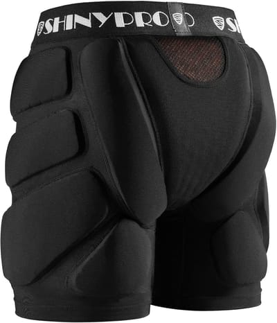 Beschermende Shorts - Gewatteerde Broek - Wintersport Skate - Verwijderbare Pads - Zwart