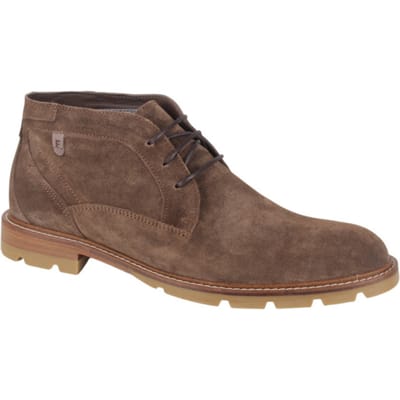 Floris van Bommel - DE BRAVER 01.03 - Vrije tijd half-hoogHeren veterschoenHeren sneakers - Kleur: Taupe - Maat: 42