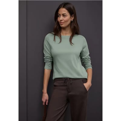 Shirt in effen kleur