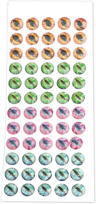 Vis Ogen - Aas Stickers - Aas Maken - Realistisch Ontwerp - 60 Capsules - Meerdere Kleuren