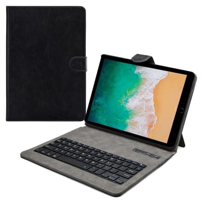 Mobilize - iPad 9.7 (2017) Toetsenbord Hoes - Premium Bluetooth Keyboard Cover Zwart