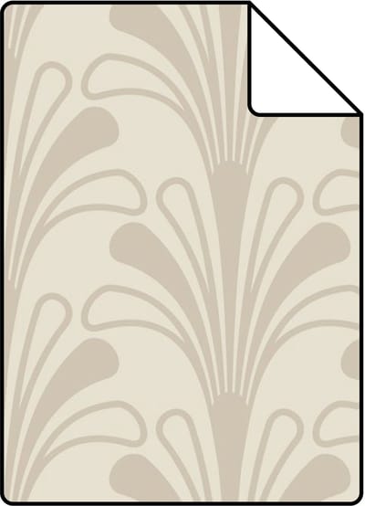 Proefstaal Origin Wallcoverings behang art deco motief zand beige - 26.5 x 21 cm - 347967-S
