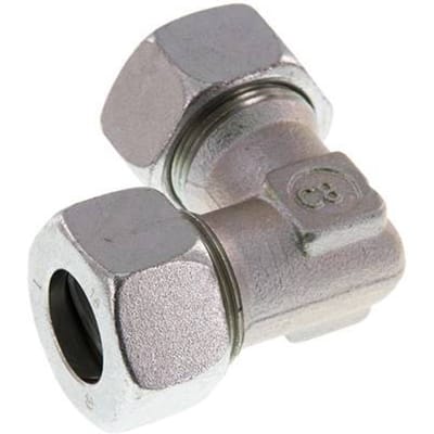 18L Verzinkt Stalen Elbow 90deg Snijring 315 Bar DIN 2353